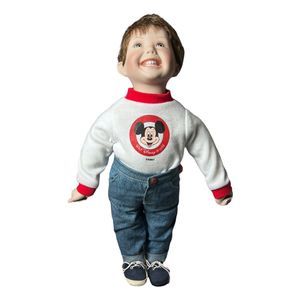 Ashton Drake Walt Disney World Boy Porcelain Kid Doll Mickey Mouse Shirt